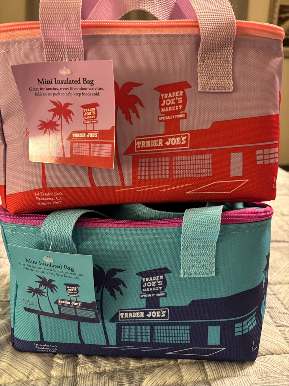 Trader Joe’s Mini Insulated Tote Duo - 2026 Summer Fun Collection